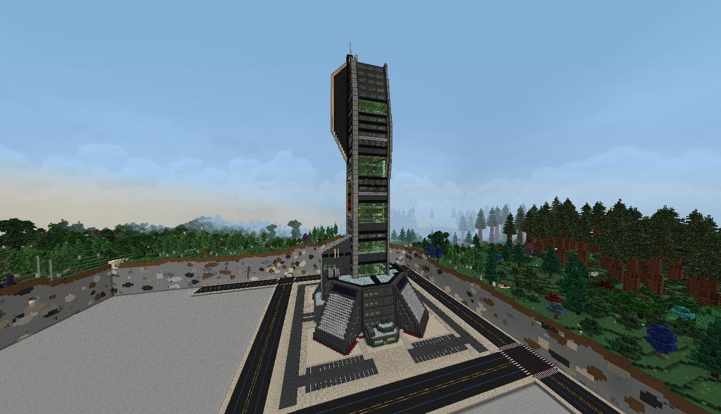 Cyberpunk tower minecraft фото 95