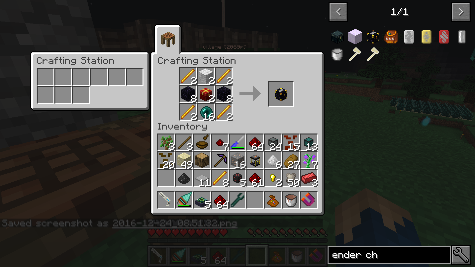 Ender chest progression