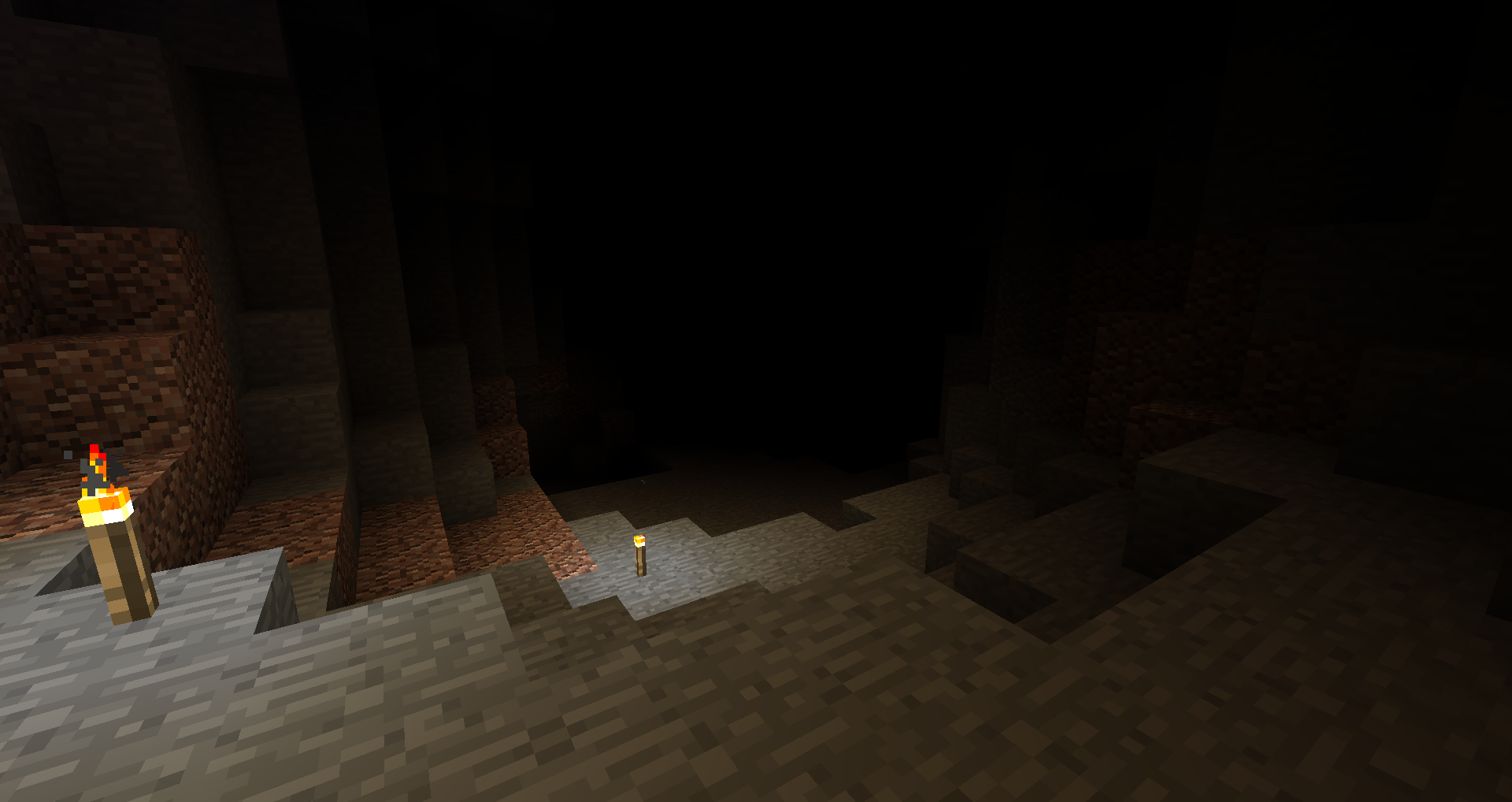 Even if you are in a cave with no torches you will still... 